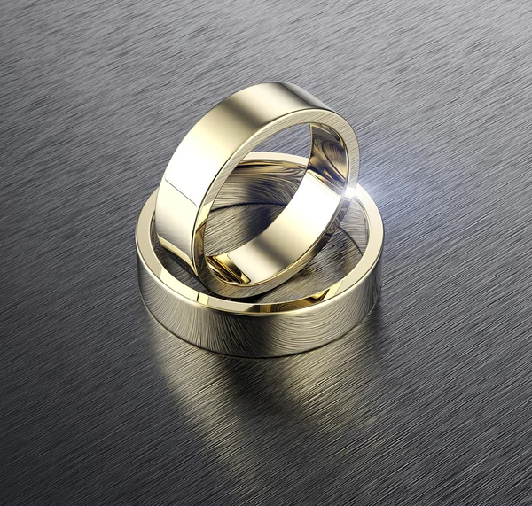 Golden wedding Rings — Stock Photo, Image