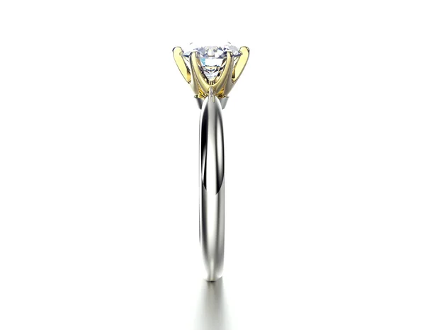 Anello con diamante — Foto Stock