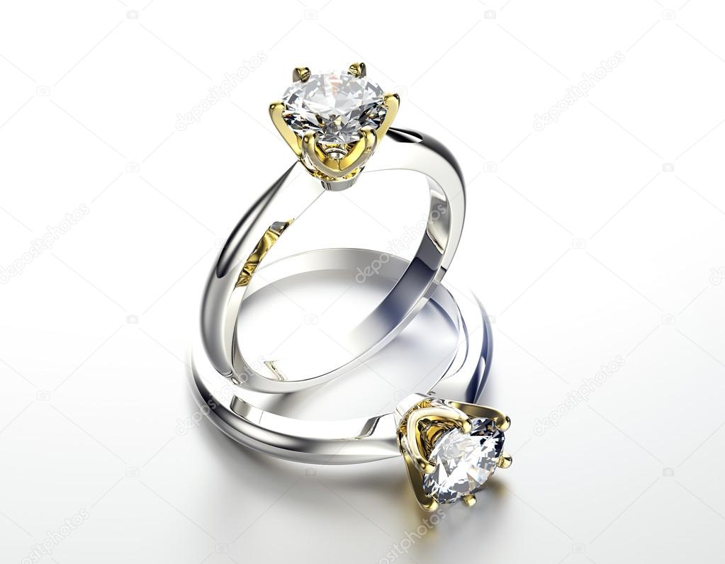 Rings with diamond