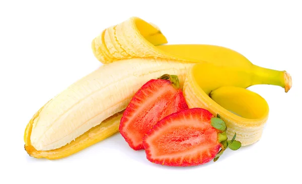 Banane e fragole — Foto Stock