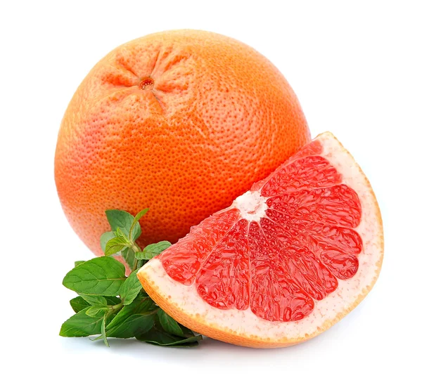 Grapefruit fruit met munt — Stockfoto