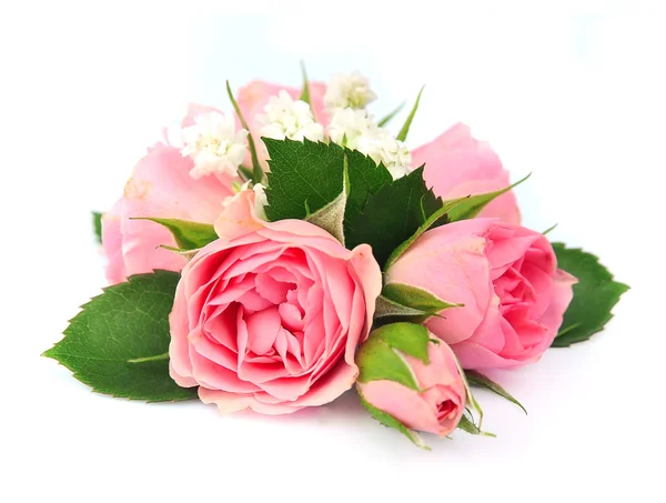 Boeket van roze rozen — Stockfoto