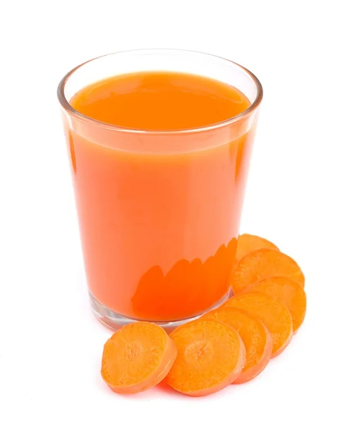 Сок морковь — стоковое фото