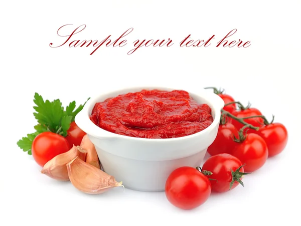 Pomidory wklej — Zdjęcie stockowe