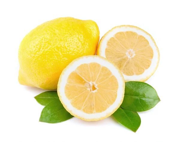 Лимонний з листям — стокове фото