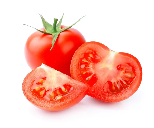 Pomodori affettati maturi — Foto Stock