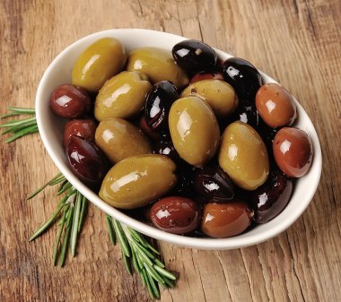 Tatlı zeytinler yakın çekim 