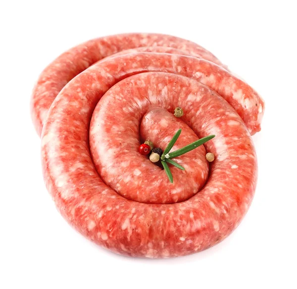 Salsiccia cruda — Foto Stock