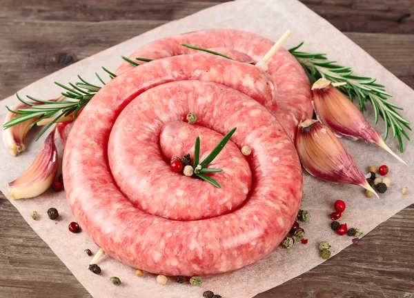 Rohwurst — Stockfoto