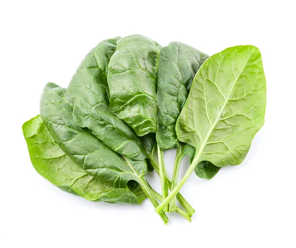 Spinach Leaves Close White Backgrounds — Stock Photo, Image