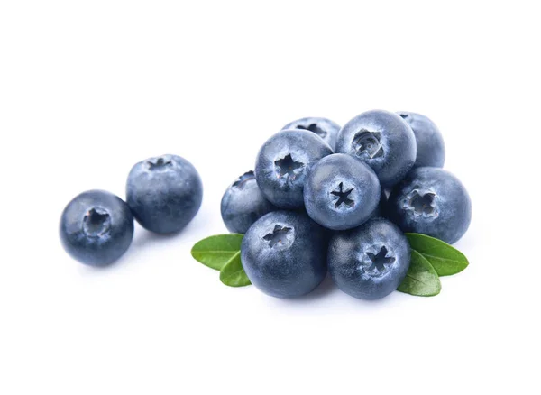 Ripe Blueberries White Backgrounds — Stock Photo, Image