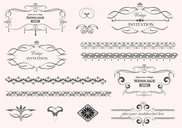 Vector decorative design elements. — Stock Vector