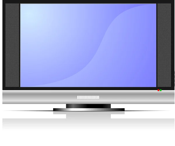 Pantalla de plasma o televisor LCD — Vector de stock