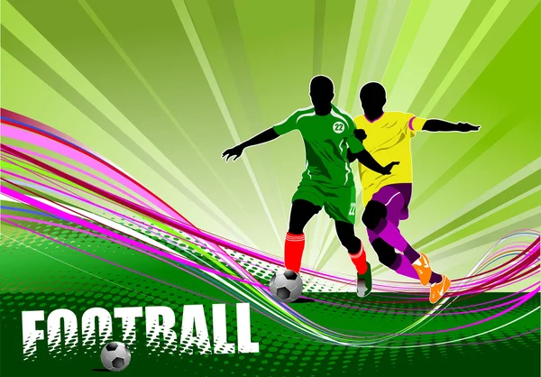 Poster voetbal (soccer) — Stockvector