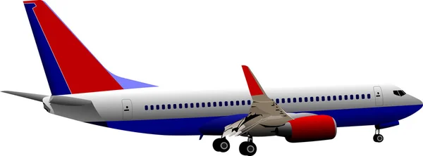 Flugzeug in der Luft. Vektorillustration — Stockvektor