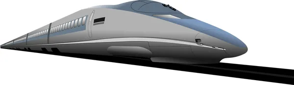 Shinkansen hızlı tren. vektör çizim — Stok Vektör