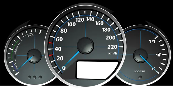 Speedometer. Accelerating Dashboard. Vector illustrator — Stock Vector