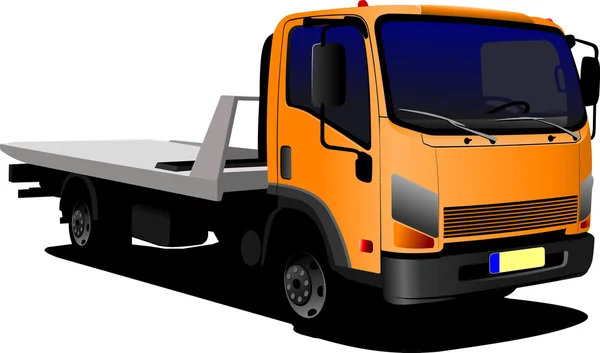 Lorry or truck. Vector illustration — Stock Vector