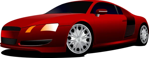 Červená koncept auto — Stockový vektor