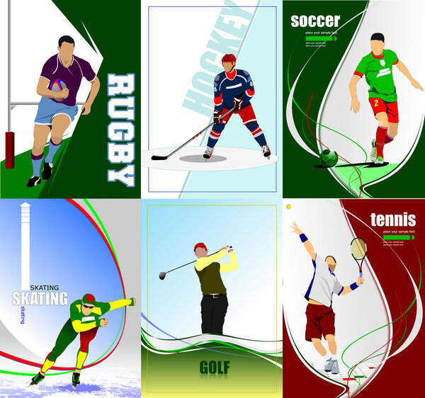 Rugby, ice hockey, tennis, soccer, skating, golf