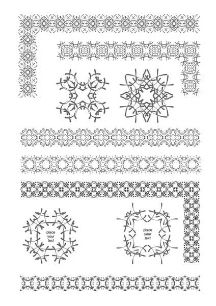 Ornamental Rule dividers Lines — Stock Vector