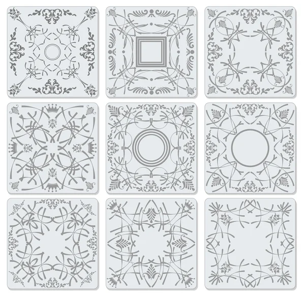Decorative finishing ceramic tiles — Stock Vector