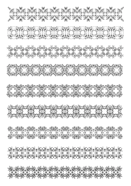 Regla ornamental Líneas divisorias — Archivo Imágenes Vectoriales