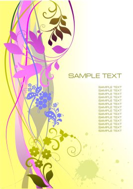 Grunge çiçek arkaplanı