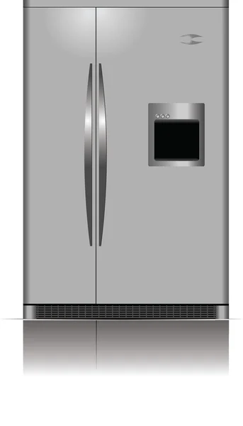Двухдверный холодильник — стоковый вектор
