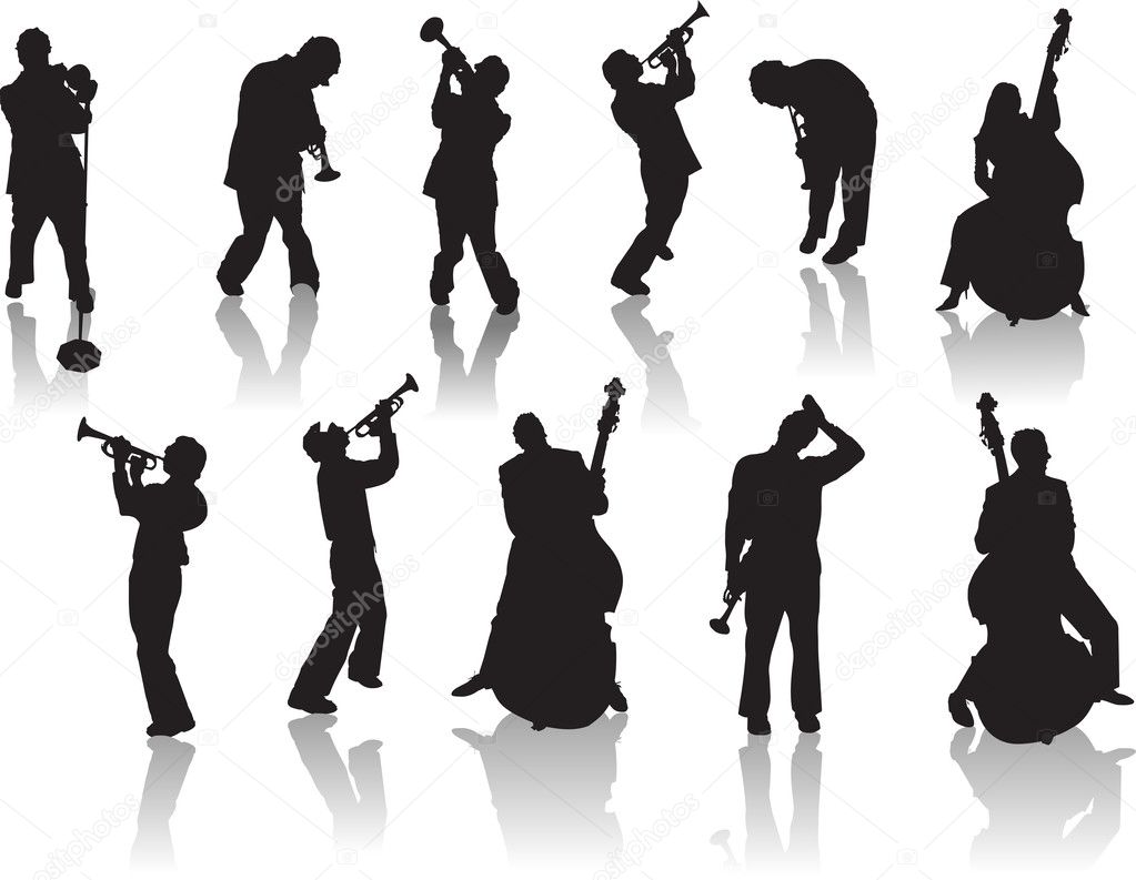 Jazz People silhouettes