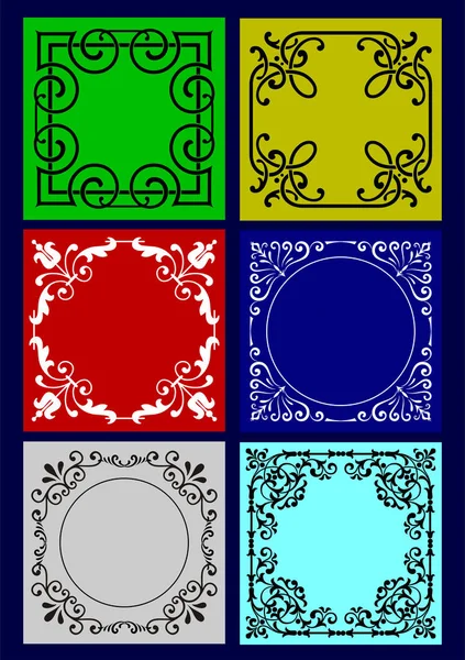 Conjunto Azulejos Cerámica Acabado Decorativo Ilustración Color Vectorial — Archivo Imágenes Vectoriales