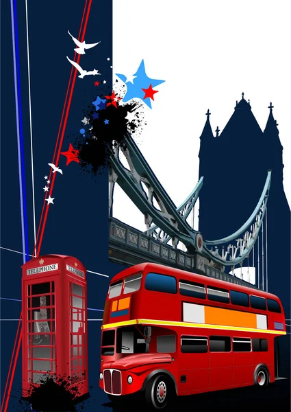 Bilder Från London Vektor Illustration — Stock vektor