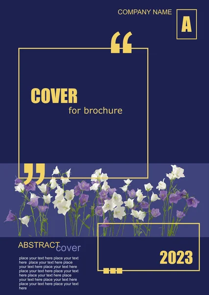 Abstract Background Flowers Image Can Used Cover Brochure Vector Illustration — Stockový vektor