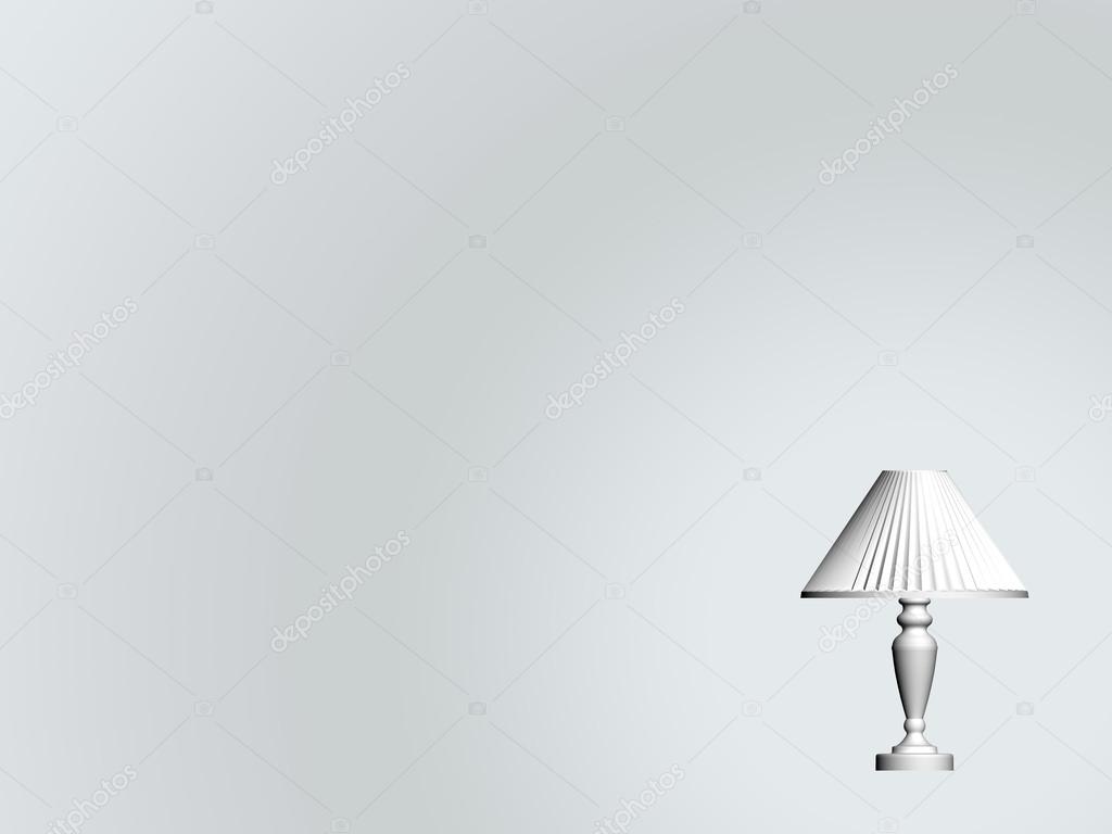 Background - a desk lamp white