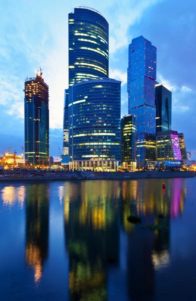 Vy över Moskva. Moskva-city business — Stockfoto