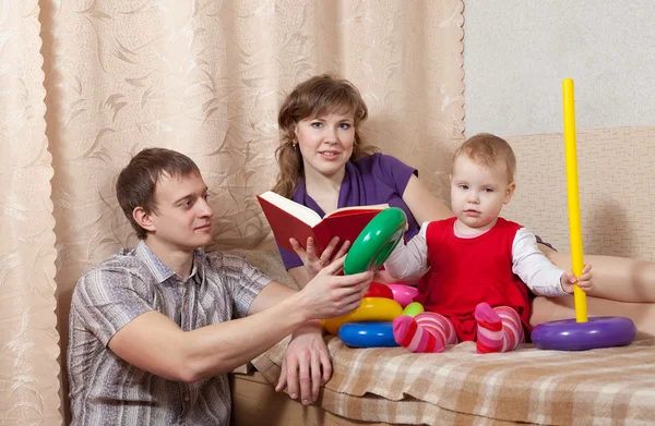 Family at home — Stock Photo, Image