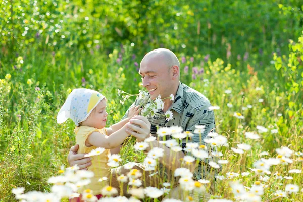 Pai feliz com filha — Fotografia de Stock