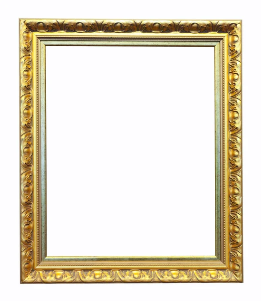 Золотая рамка. изолированы на белом фоне — стоковое фото