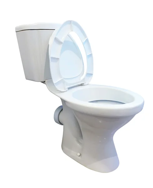 Biały WC miska na białym backround — Zdjęcie stockowe