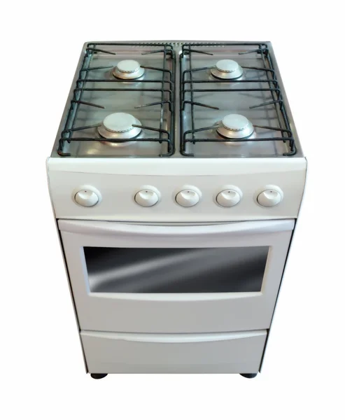 Gas stove. Isolated on white — Stock Photo, Image