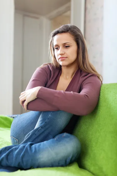 Sadness beautiful girl — Stock Photo, Image