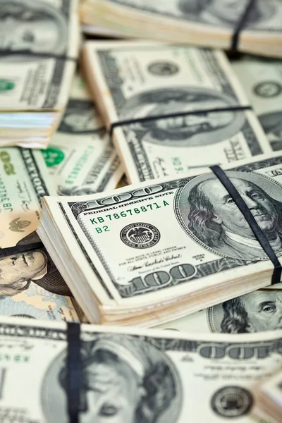 Dolar banknotlarının arkaplanı — Stok fotoğraf