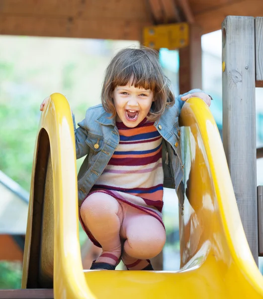 Riendo niña de dos años — Foto de Stock