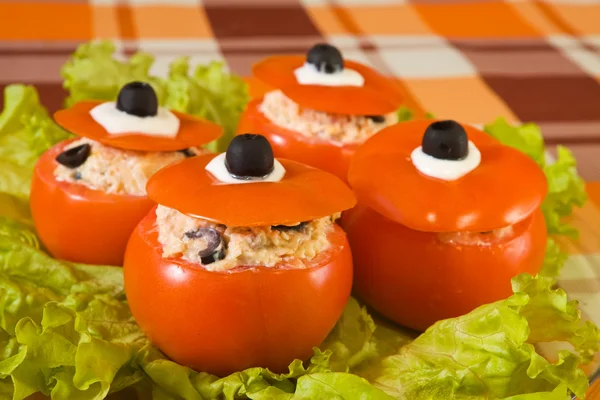 Farci domates salatası — Stok fotoğraf