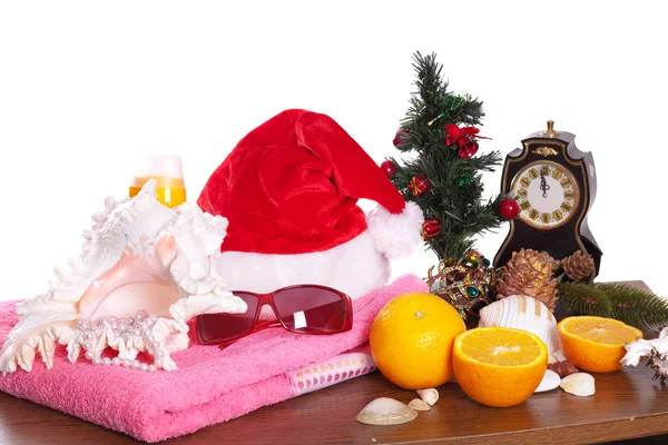 Natale still life su bianco — Foto Stock