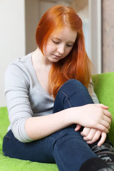 Crying girl having disappointment — Stock Photo, Image