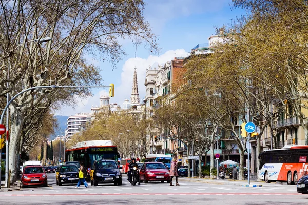 Vista de Barcelona, Paseo de Sant Joan —  Fotos de Stock