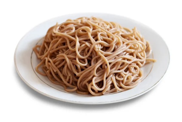 Spaghetti Nudeln im Teller — Stockfoto