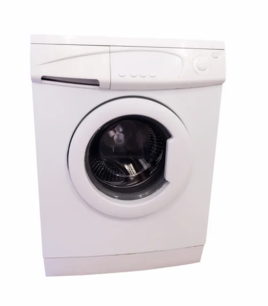 Washing machine over white — Stock Photo, Image