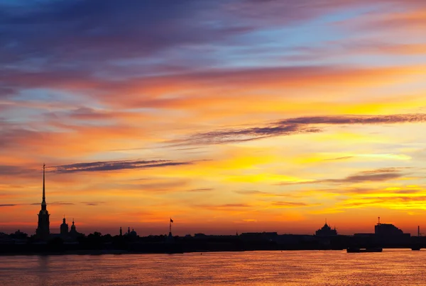 Dawn in Saint Petersburg, Russia — Stock Photo, Image